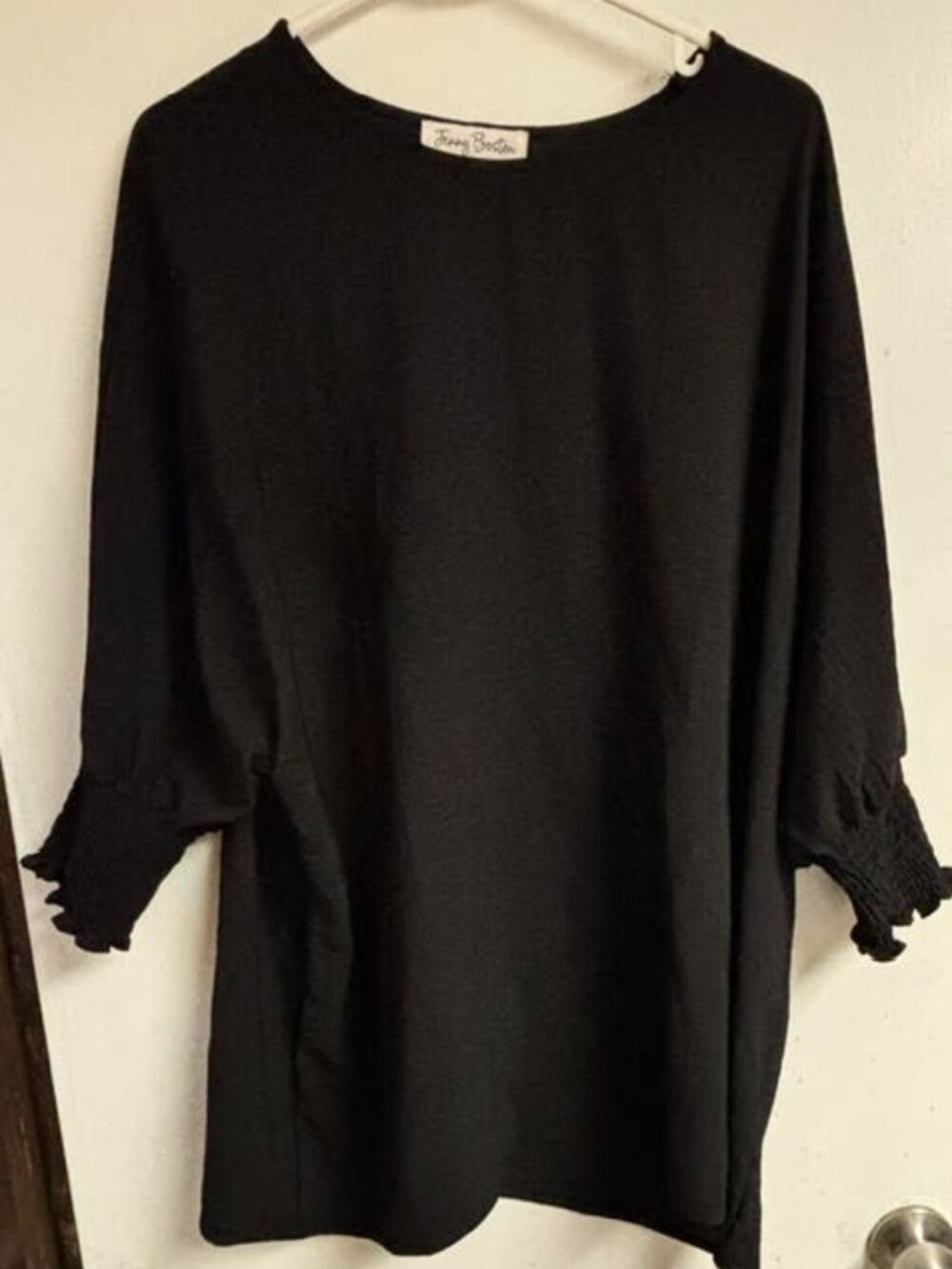 Black 3/4 Sleeved Tunic